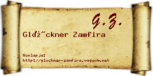 Glöckner Zamfira névjegykártya